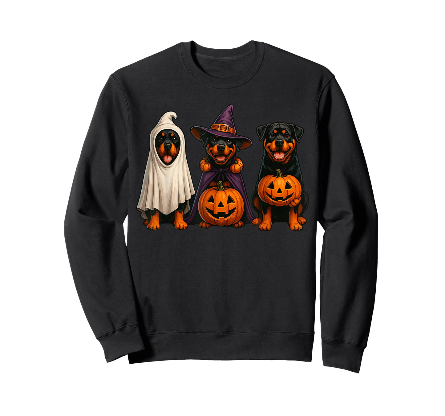 Dog Ghost Shirt, Cute Halloween Rottweiler Ghost Dog Mom T-Shirt