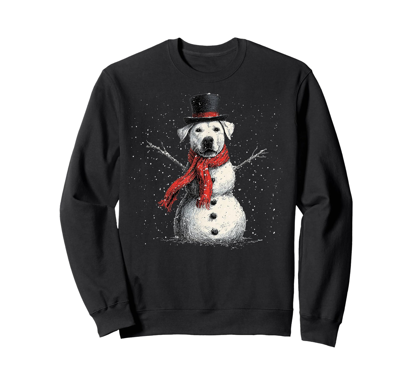 Funny Labrador Dog Christmas Snowman Xmas Pajama T-Shirt