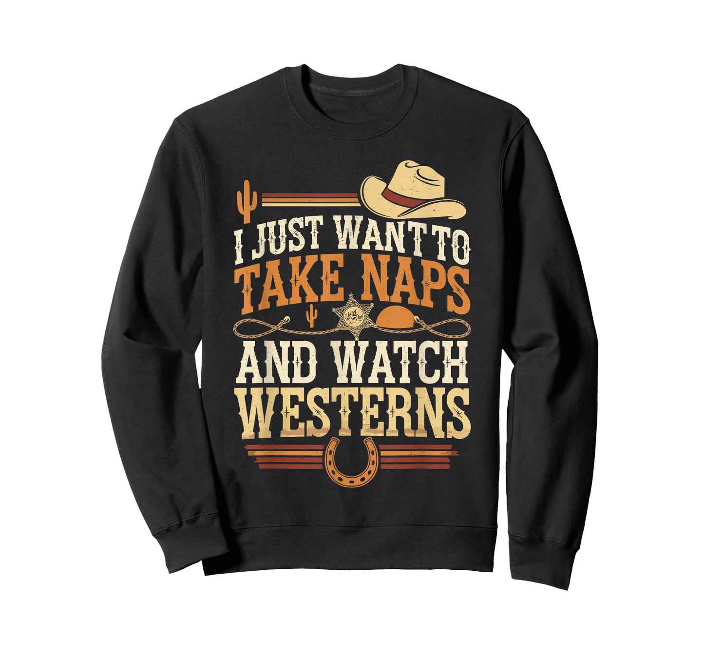 Take Naps And Watch Westerns Cowboy Boots Country Style T-Shirt