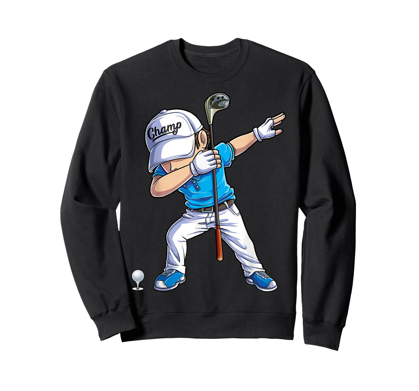 Dabbing Golf Player Golfer Golfing Funny Kids Boys Dab Dance T-Shirt