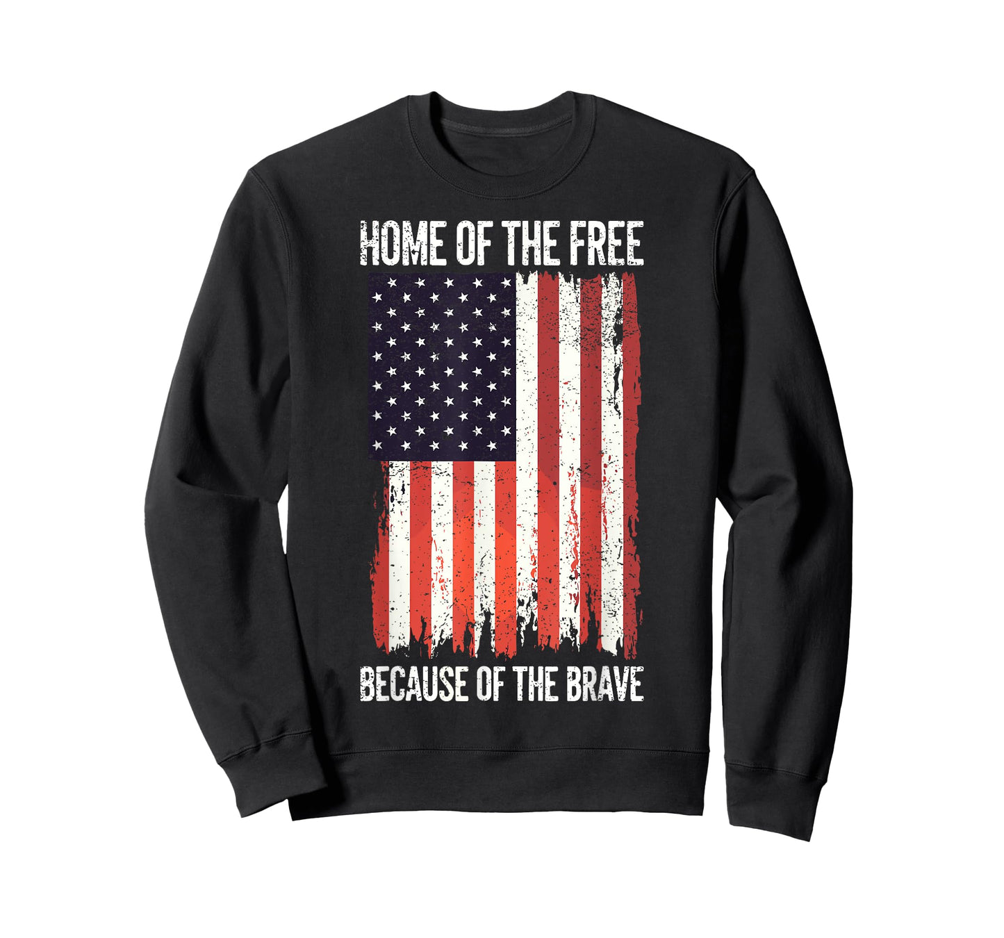 Home of a Free Because of The Brave US Flag Patriotic Proud T-Shirt
