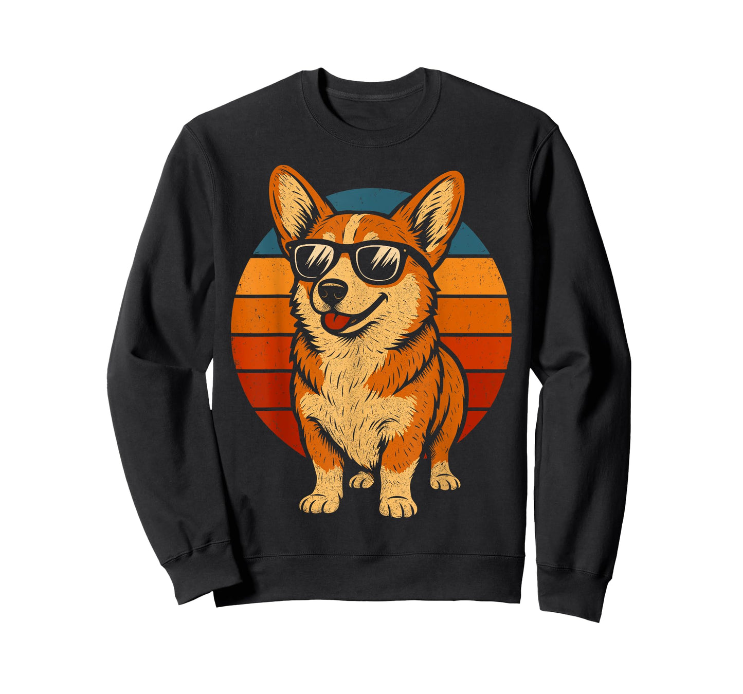 Retro Corgi in Sunglasses Men Women Kids Funny Corgi T-Shirt