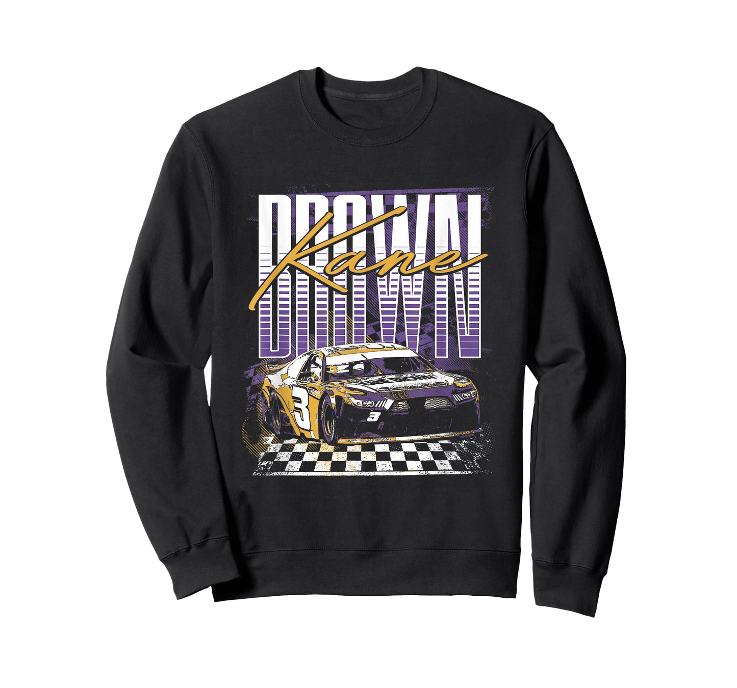 Kane Brown Iconic Nascar Car #3 Big Chest Retro Poster T-Shirt