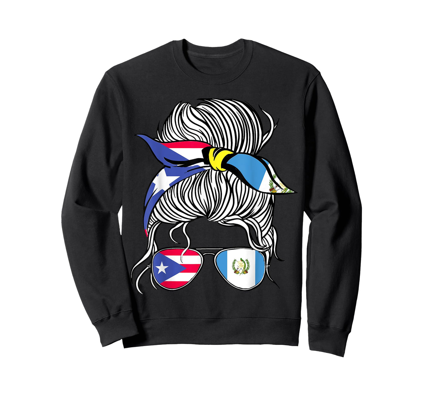 Puerto Rico Flag Guatemala Grown Women Girl Country T-Shirt