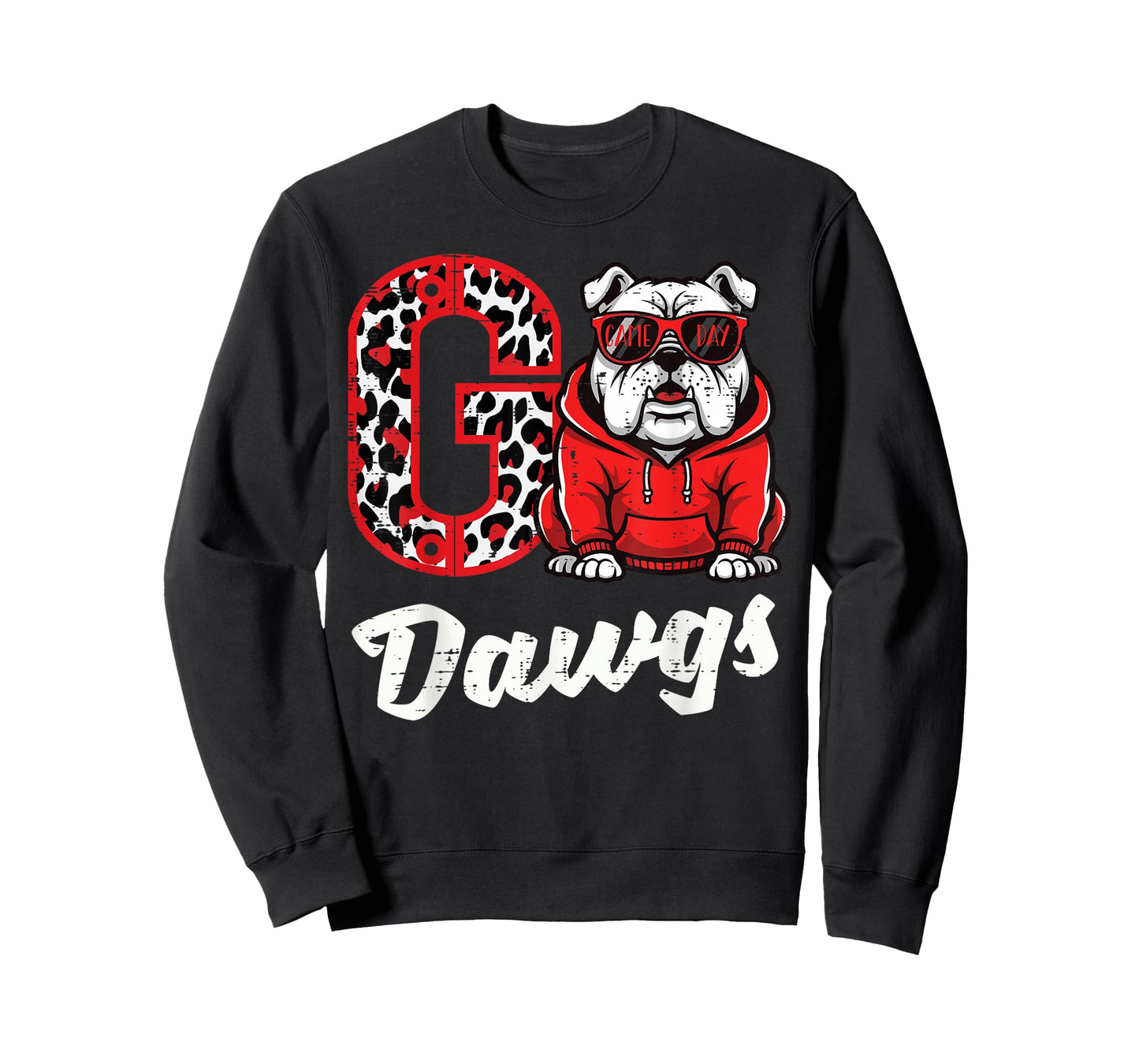 Bulldog Go Dawgs Men Women Kids Boys Youth Girls Teen T-Shirt