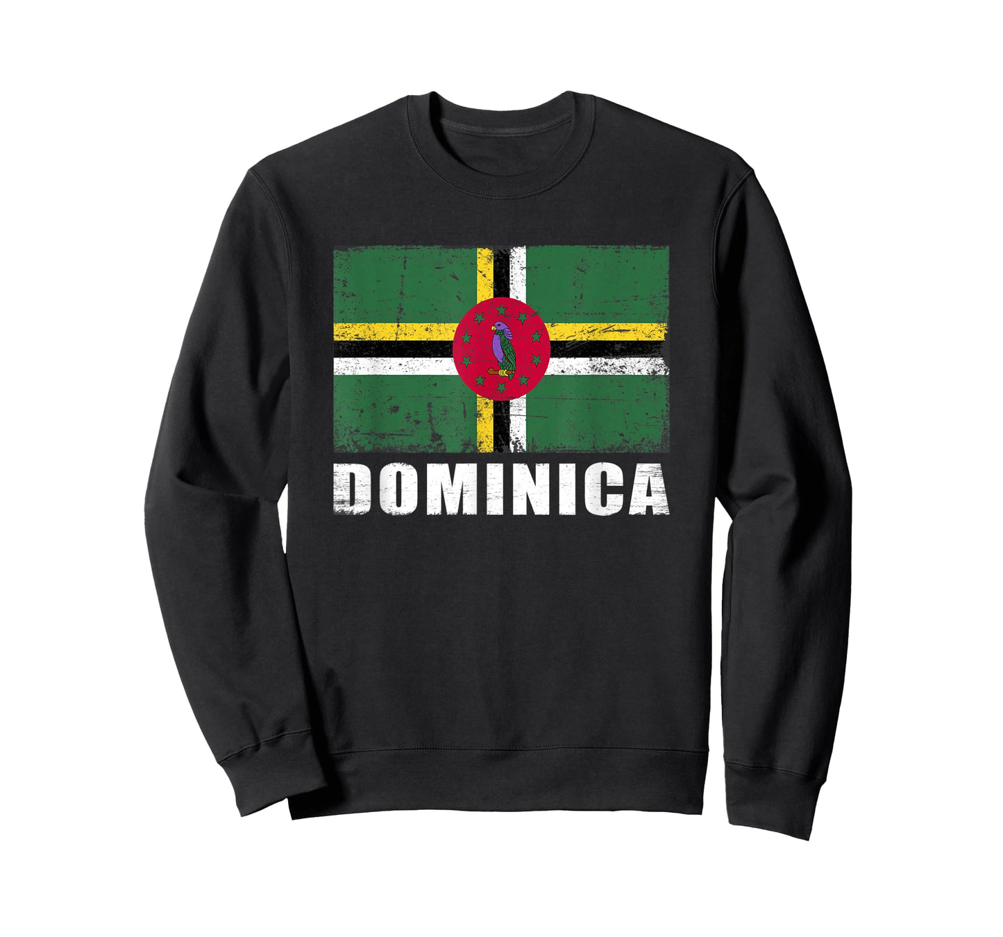 Dominica Flag Design Grunge Country Flag Dominica T-Shirt