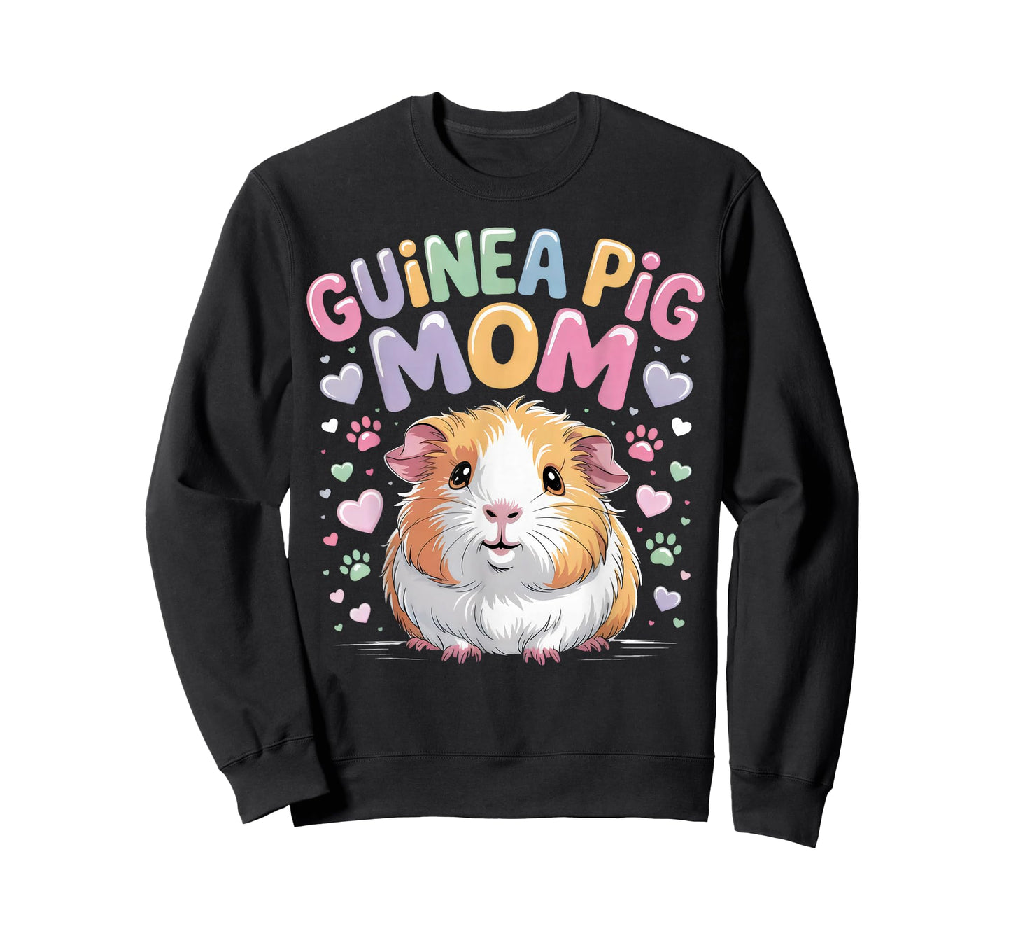 Guinea Pig Mom Cute Pet Lover Womens Animal Groovy Retro T-Shirt