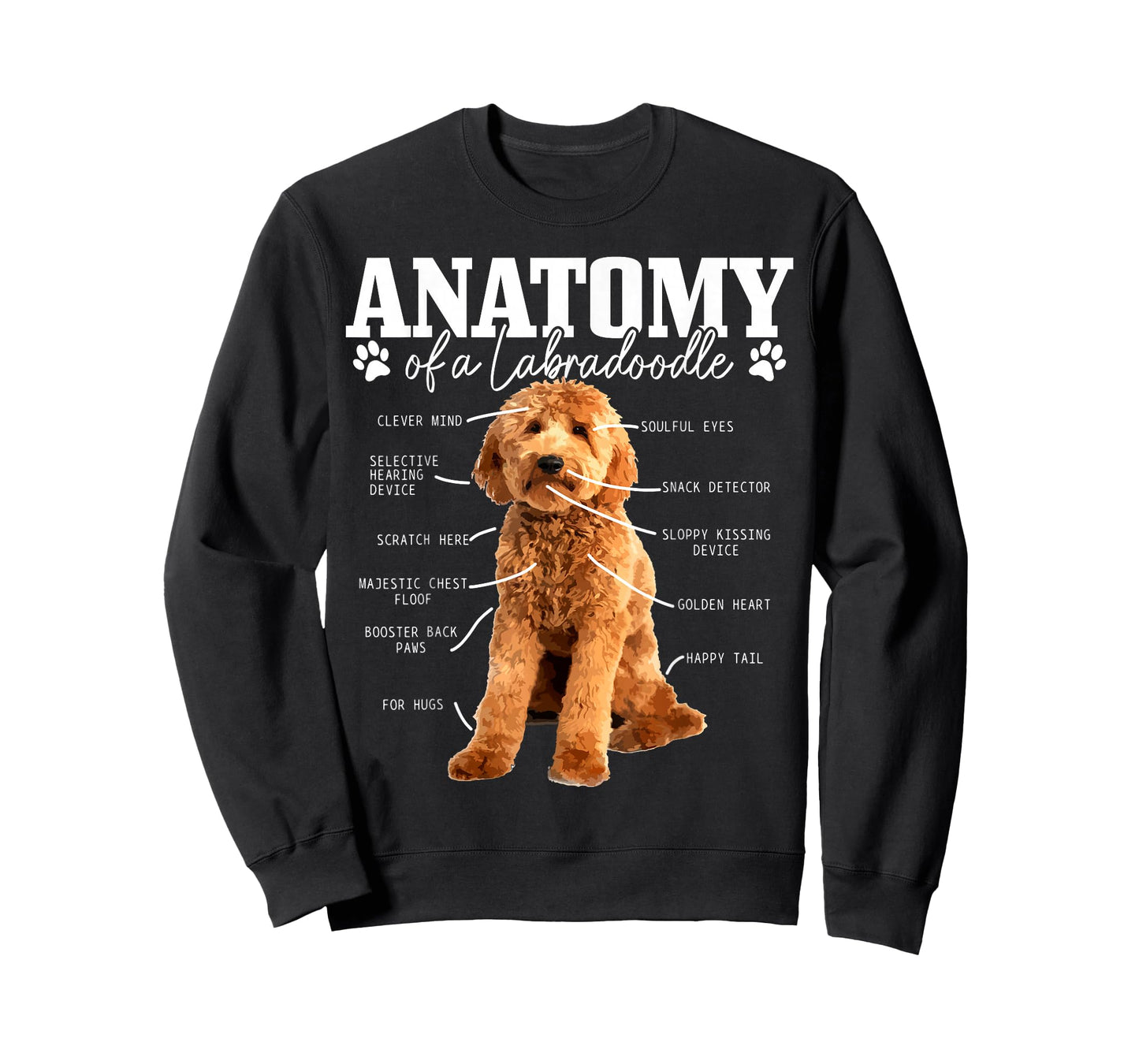 Labradoodle Anatomy Funny Cute Doodle Dog Mom T-Shirt