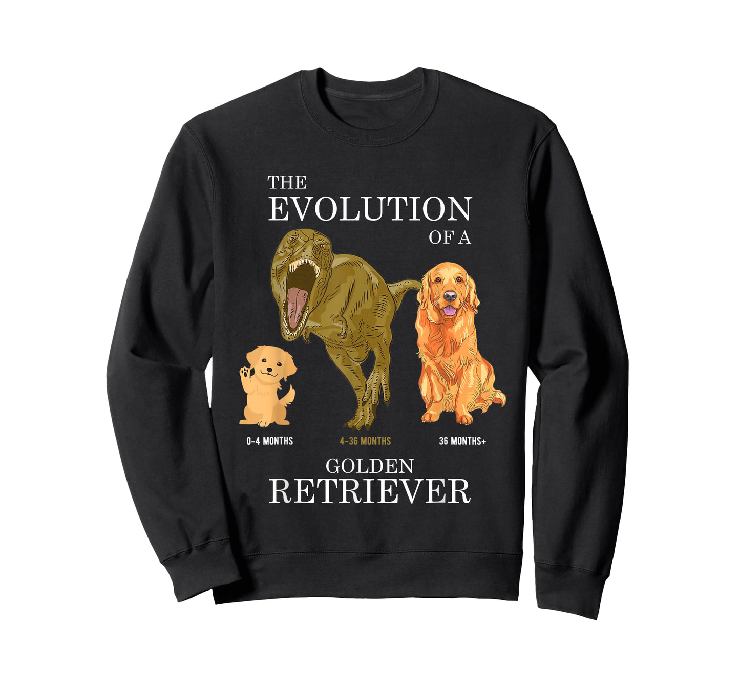 The Evolution of a Golden Retriever or Evolution of dogs T-Shirt