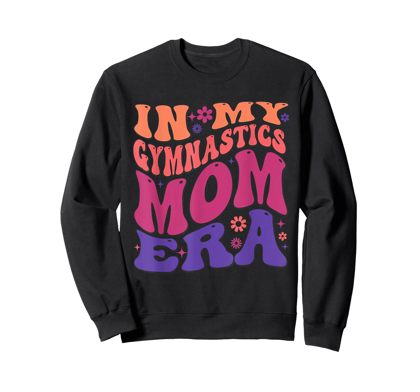 In My Gymnastics Mom Era Mama Cheer Retro Vintage Groovy T-Shirt