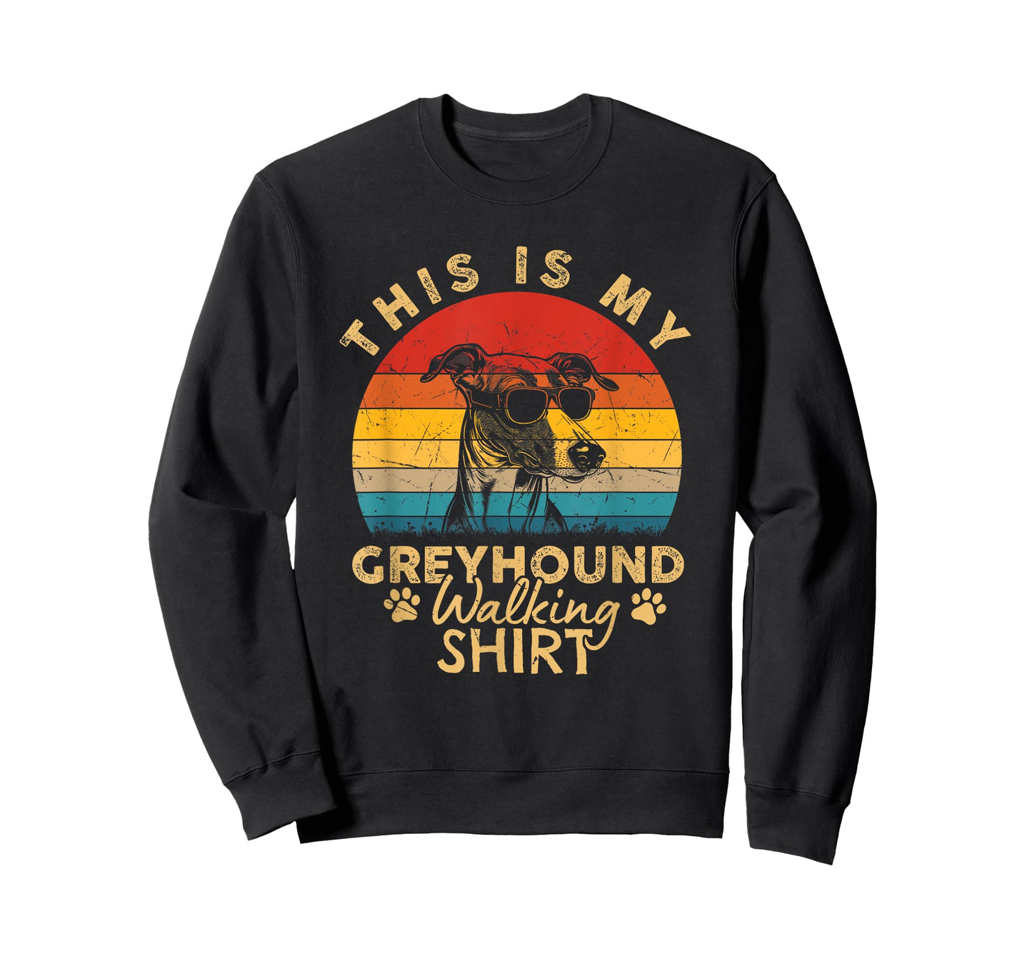 Greyhound Dog Lover This Is My Dog Walking Funny Dog Walker T-Shirt