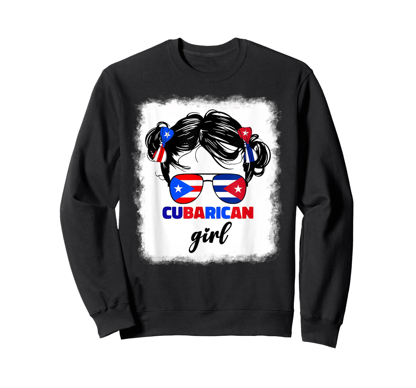 Half Cuban And Puerto Rican Rico Cuba Cubarican Kids Girl T-Shirt