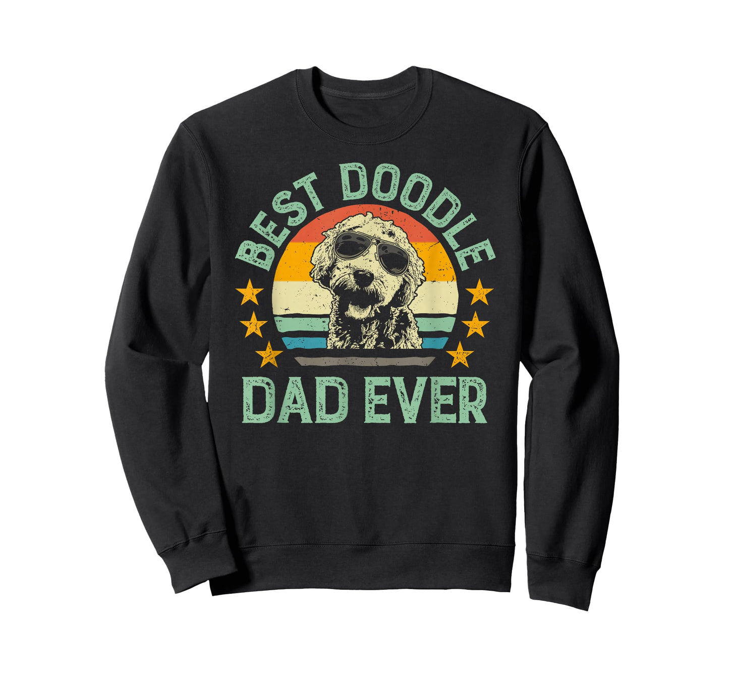 Best Doodle Dad Ever Tshirt Goldendoodle Dad Retro Tee Gift T-Shirt