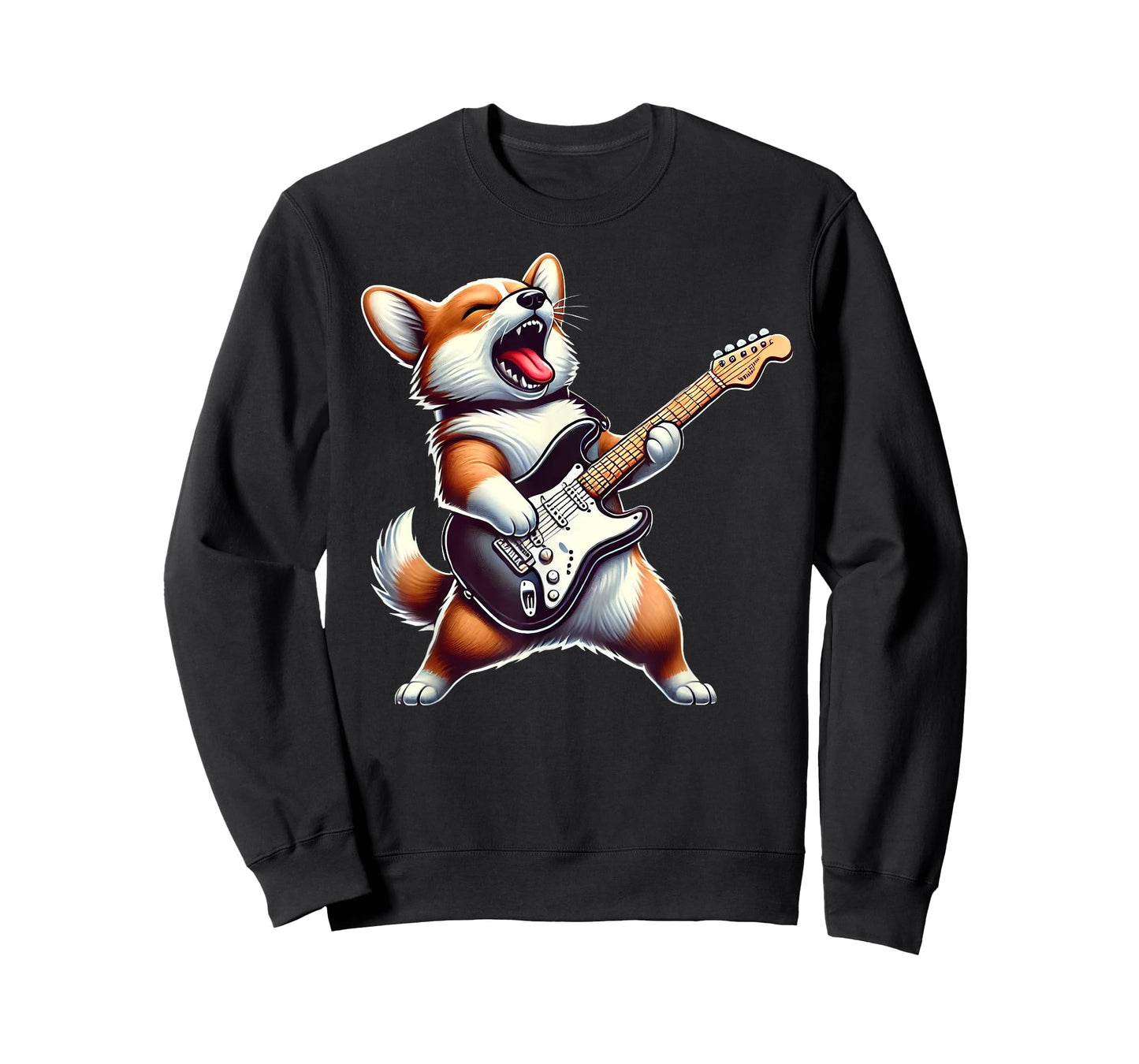 Dog Guitarist Pembroke Welsh Corgi Rock Lover T-Shirt