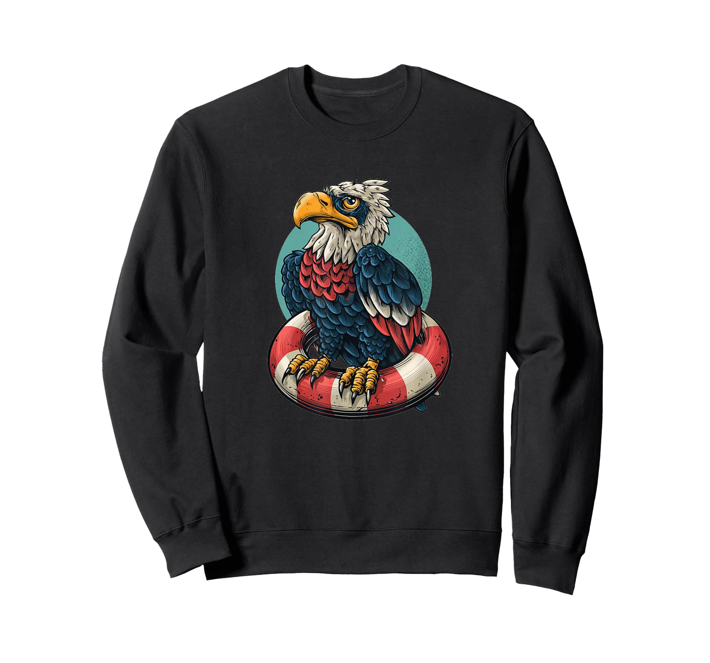 Funny Big Prey Bird with Pool Ring for Boys and Girls T-Shirt