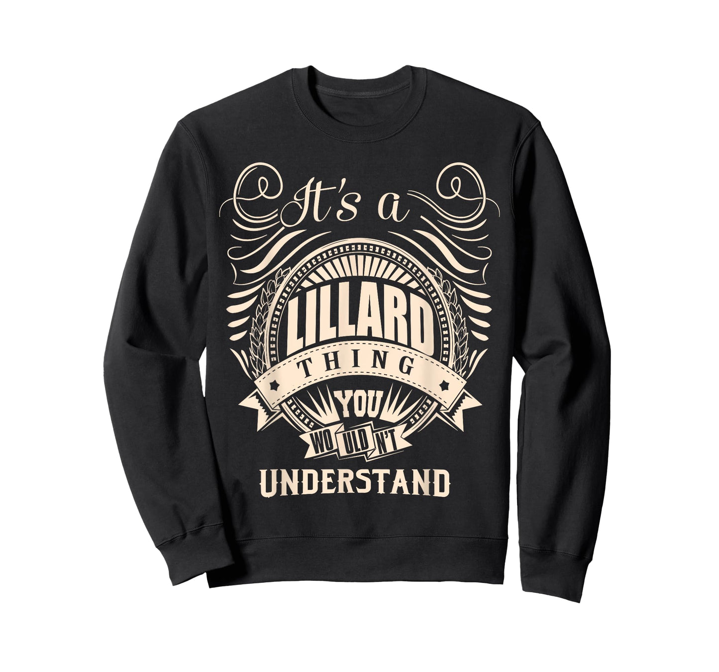 LILLARD FAMILY IDEA GIFTS Unisex-Kids Black Halloween Humor Modern Crew Neck Short Sleeve T-Shirt, Small