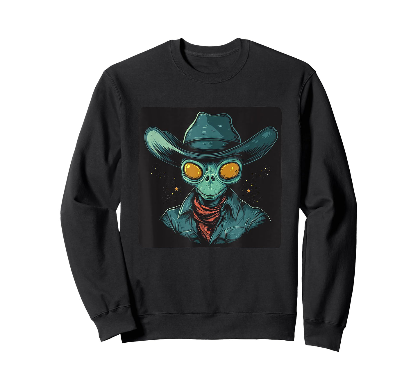 Alien Cowboy for a Fun Galactic Style T-Shirt