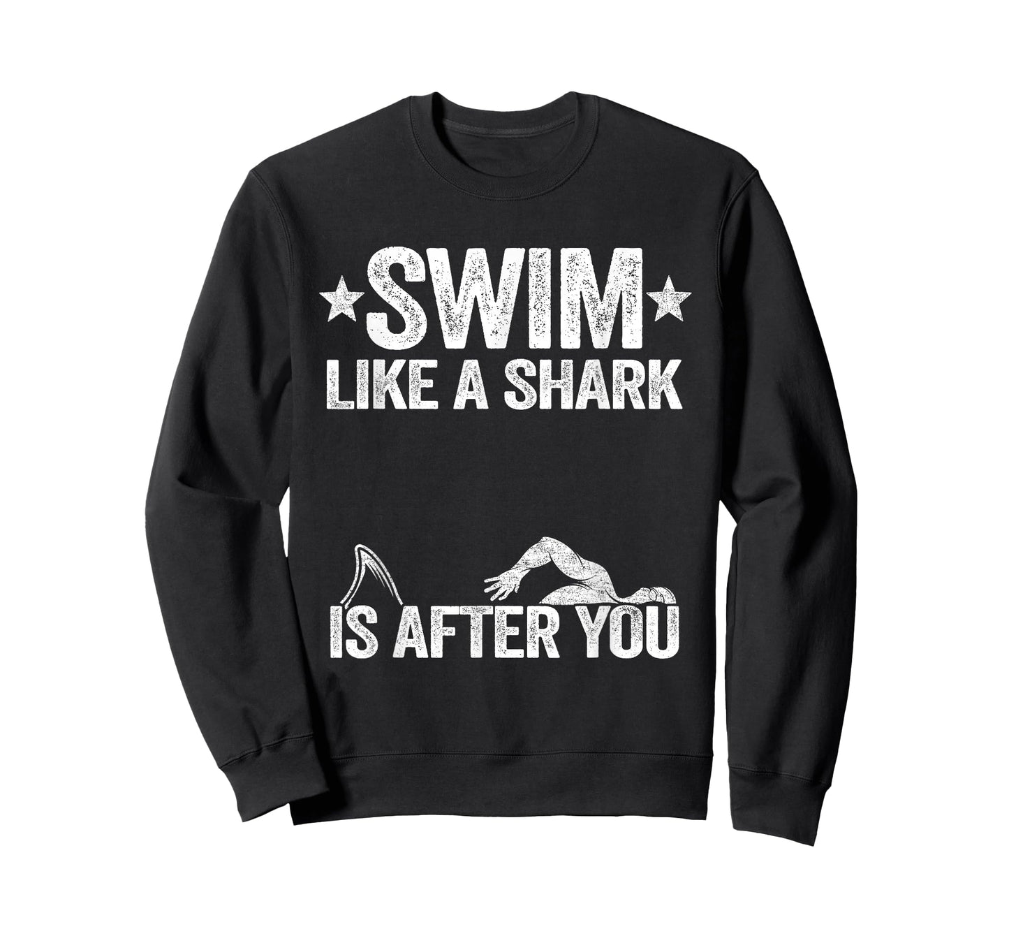 Swim Like A Shark Is After You Swimming Team Funny Swimming T-Shirt