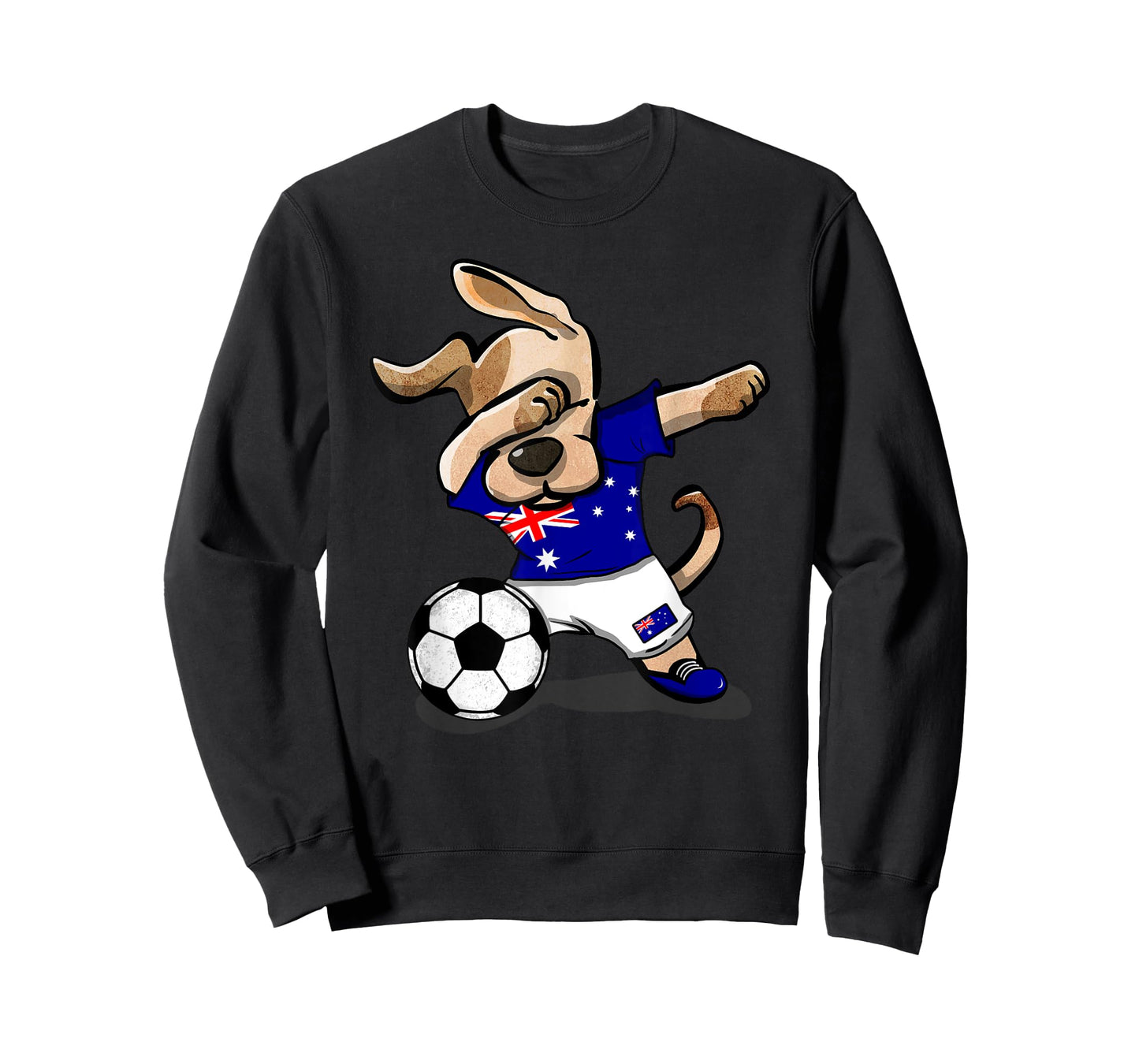 Dog Dabbing Soccer Australia Jersey Shirt Australian Tee T-Shirt