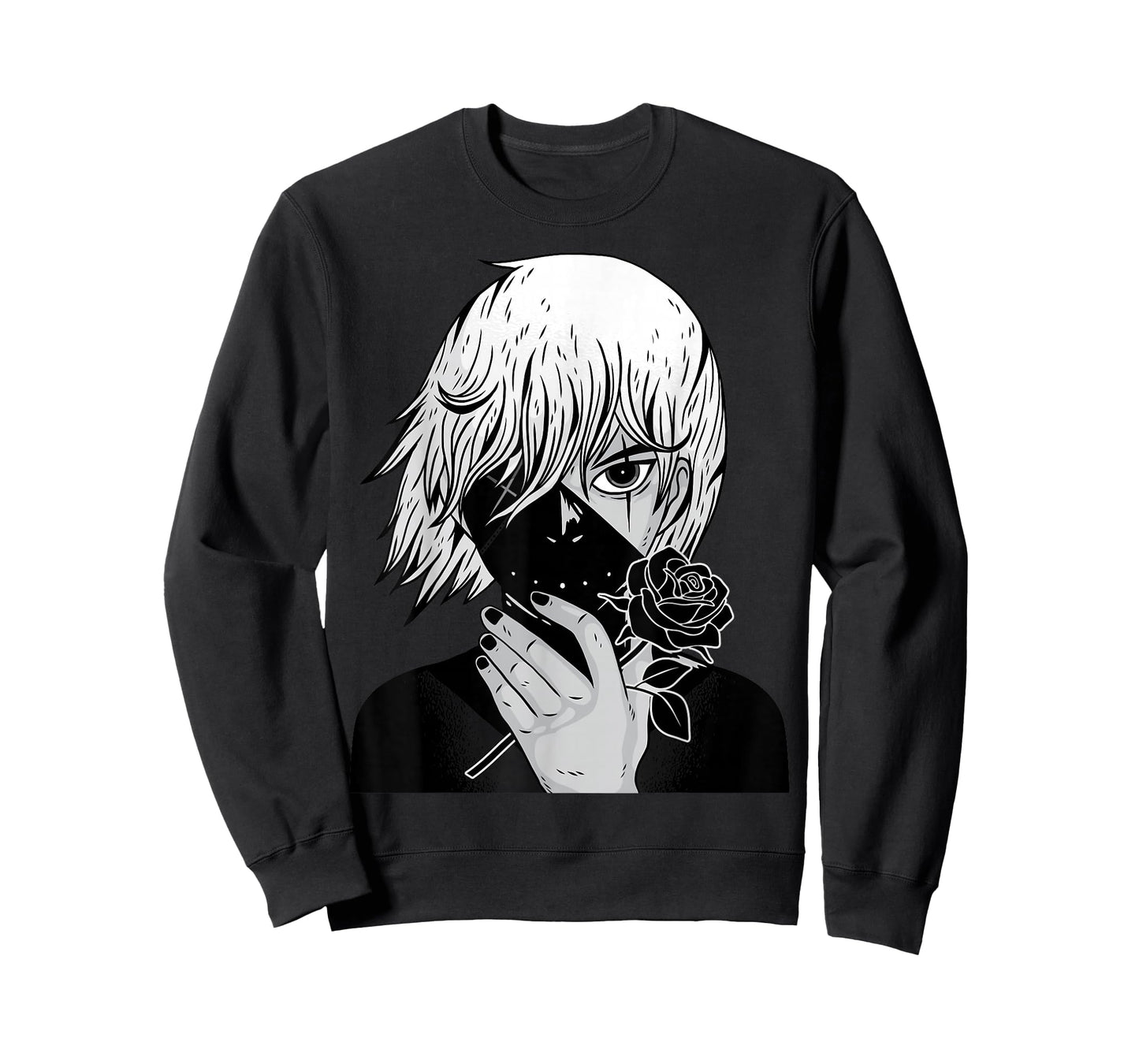 Alt Aesthetic - Black Roses - Manga - Anime - Vaporwave T-Shirt