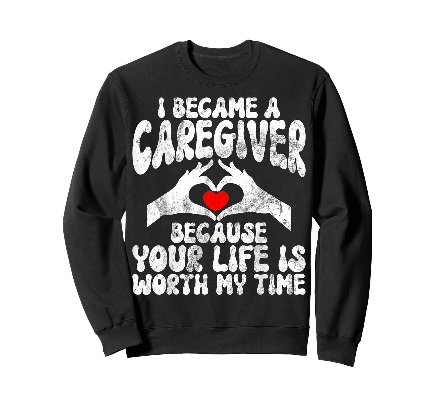 Caregiver Appreciation For Men Women Unisex-Adult T-Shirt, Black, Small, Short Sleeve, Modern, Crew Neck, Regular Fit, Solid Colors: 100% Cotton; Heather Grey: 90% Cotton, 10% Polyester