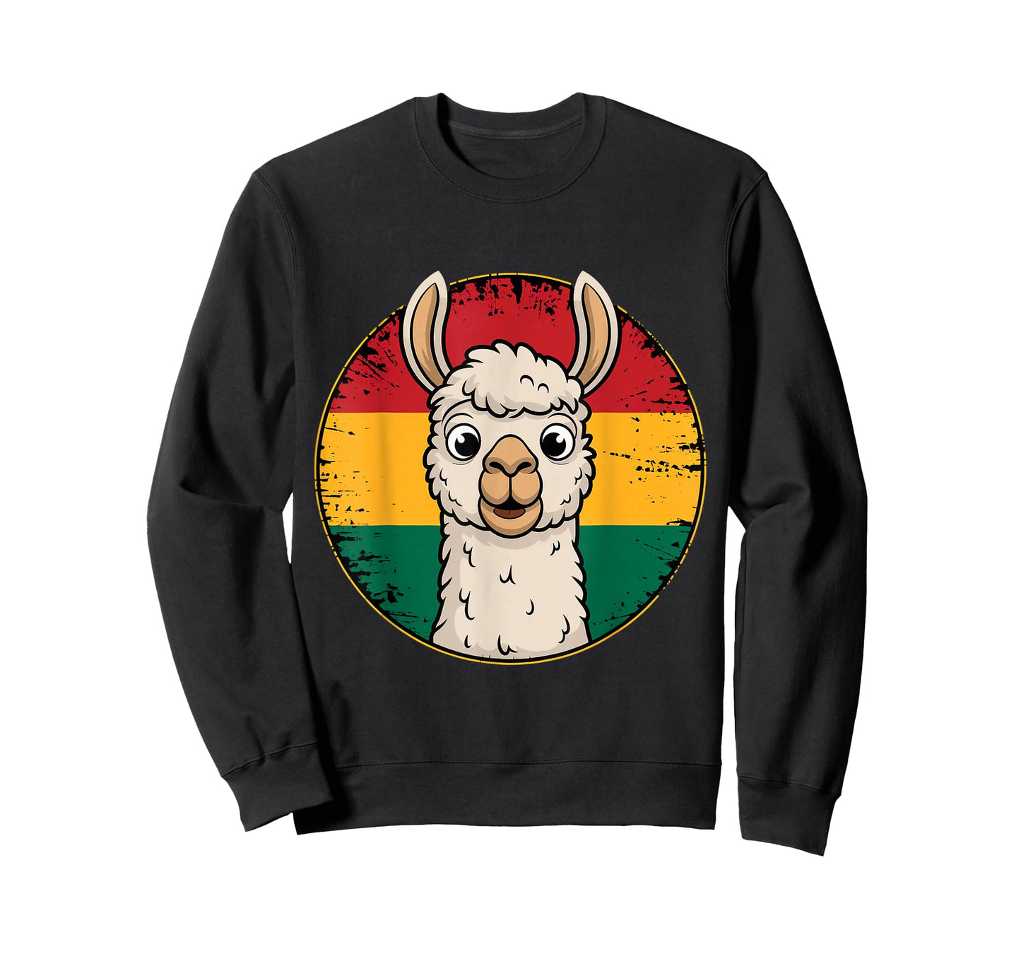 Alpaca Llama Bolivian Flag Bolivia Roots Bolivia T-Shirt