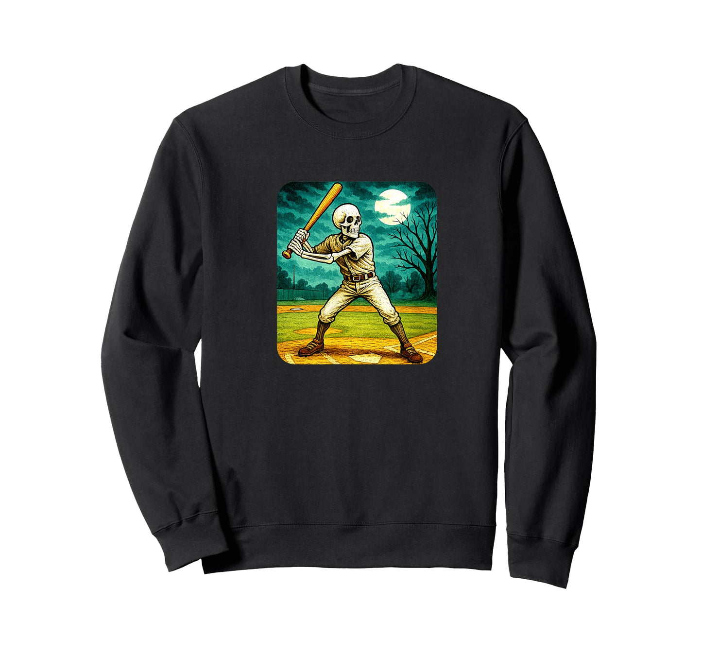 Skeleton Baseball Player - Batter Field Homerun Dinger T-Shirt