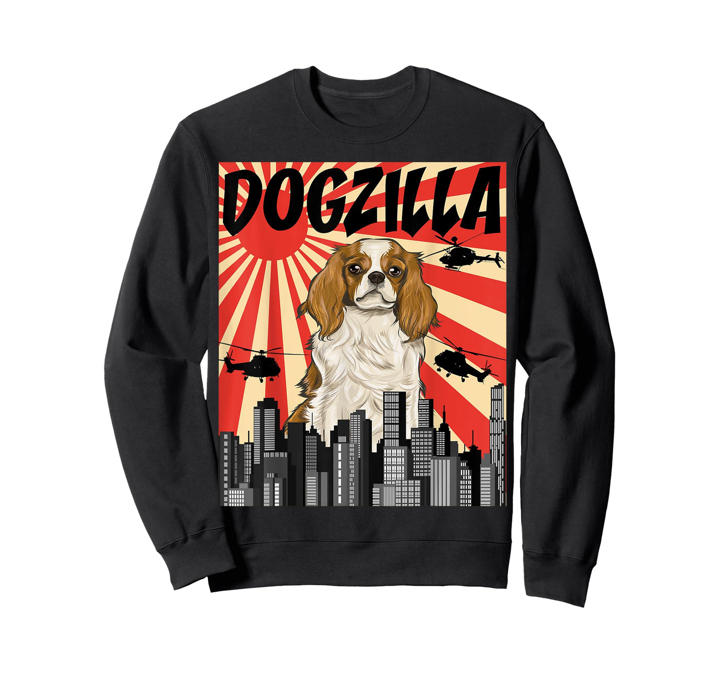 Funny Japanese Dogzilla Cavalier King Charles Spaniel T-Shirt