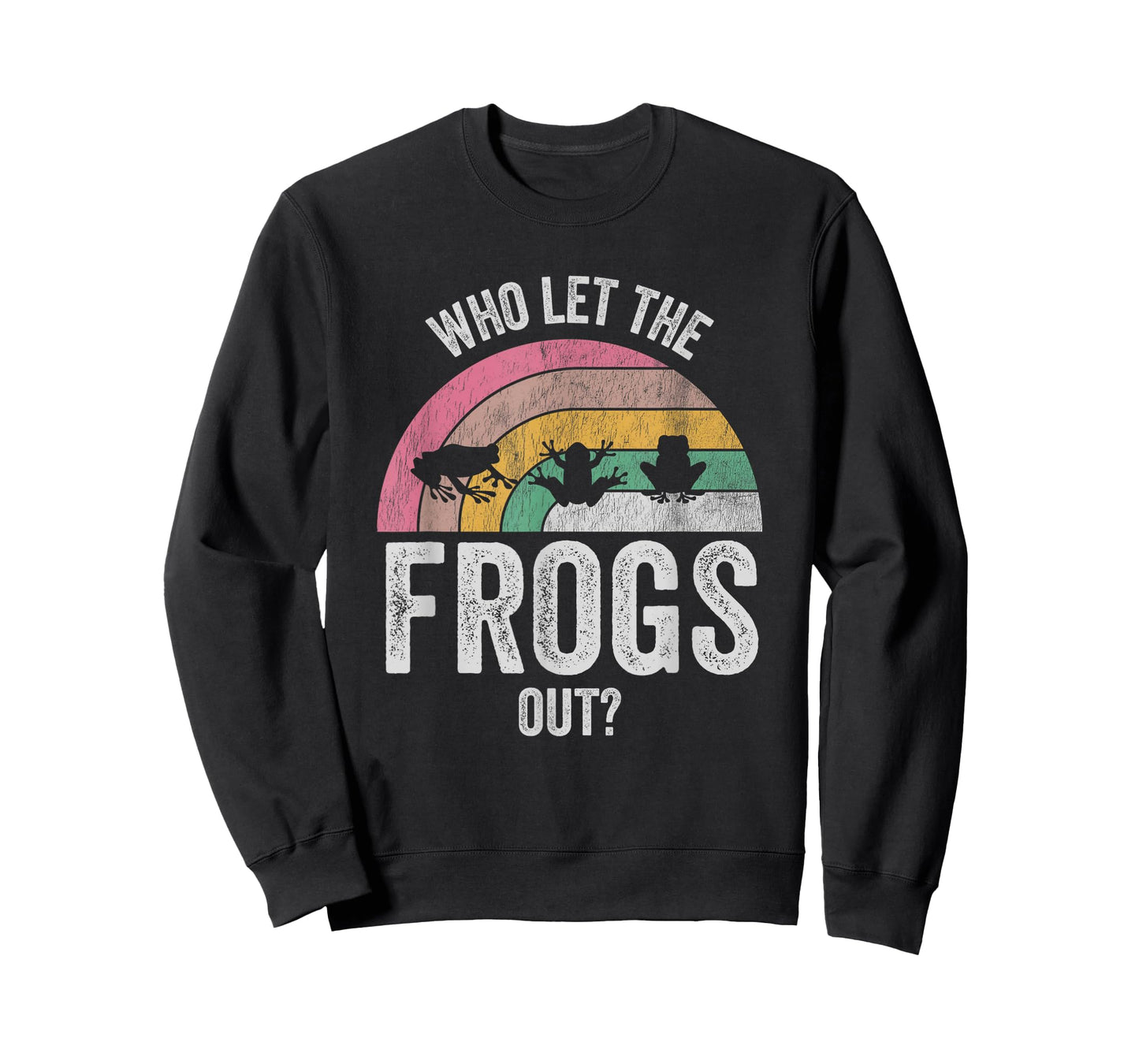Who Let The Frogs Out Rainbow Silhouette T-Shirt