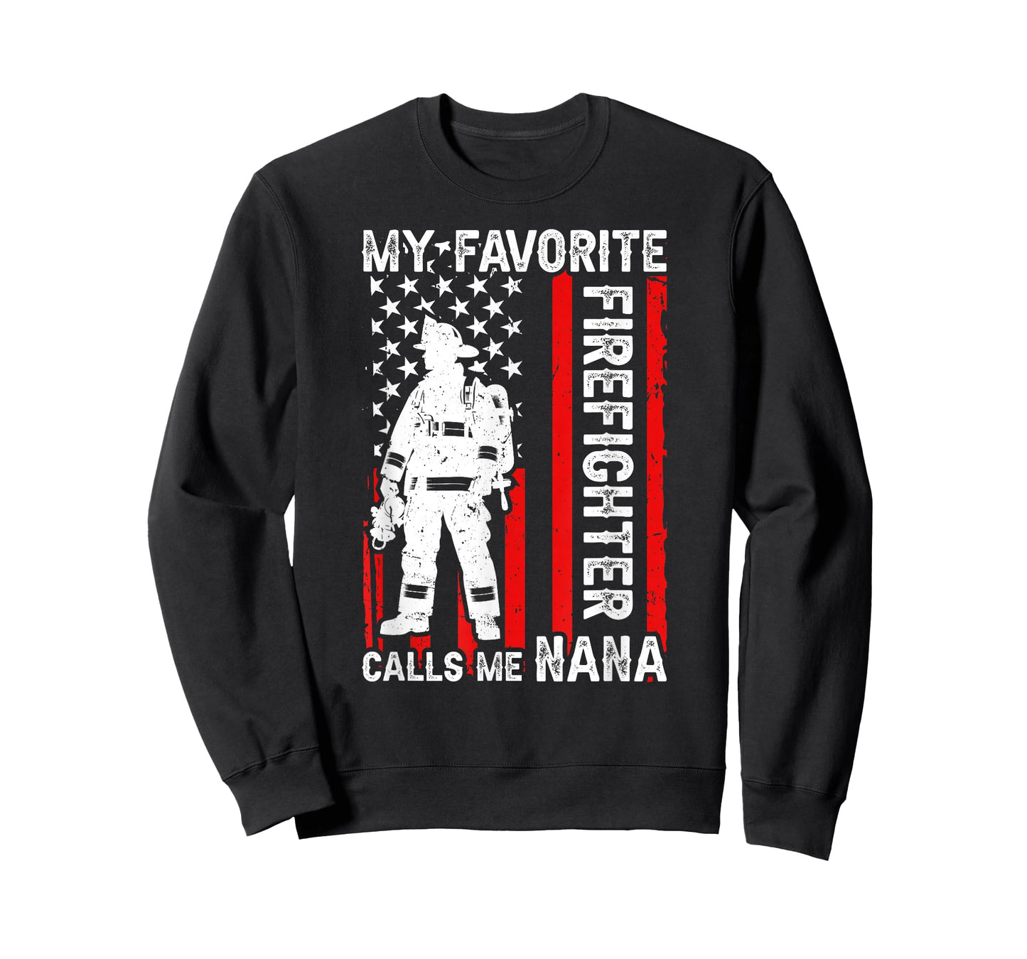 Firefighter Nana Grandma Proud Fireman Nana Of A Firefighter T-Shirt