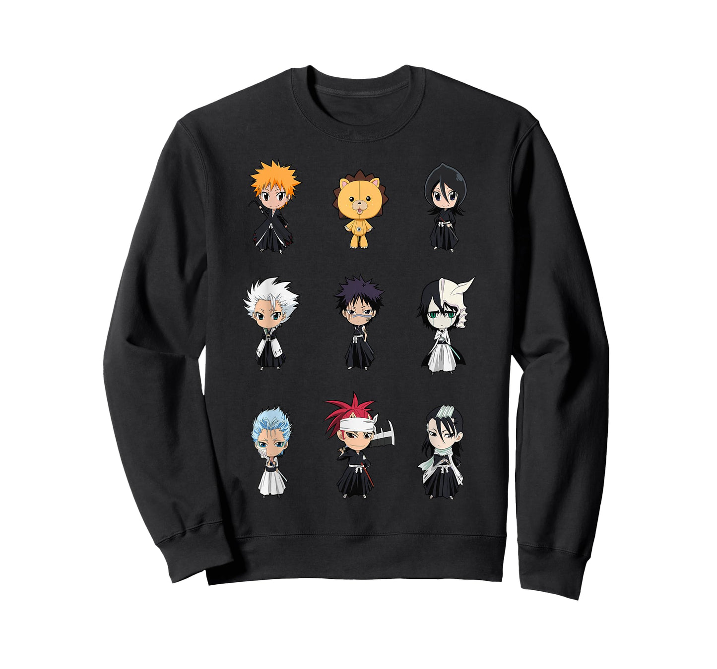 Bleach Cute Chibi Character Grid Anime T-Shirt