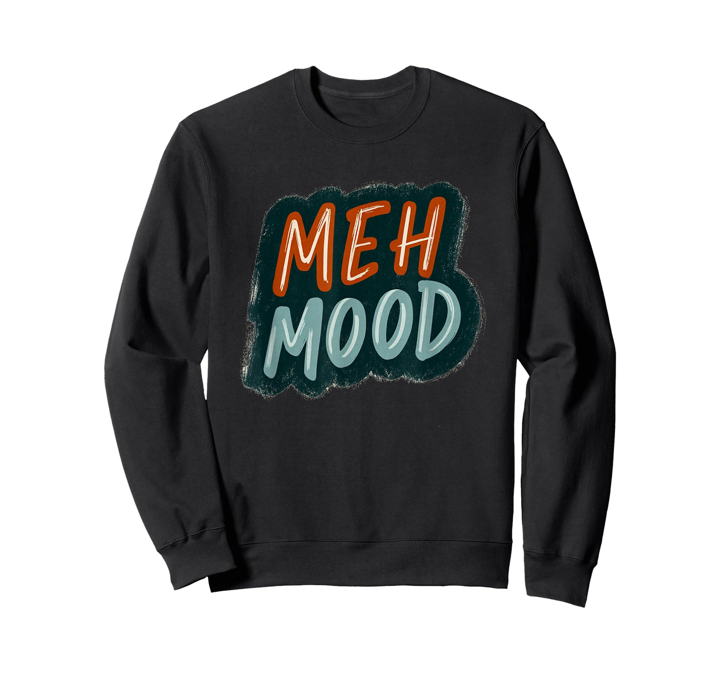 Awesome Meh Mood Emblem Statement T-Shirt