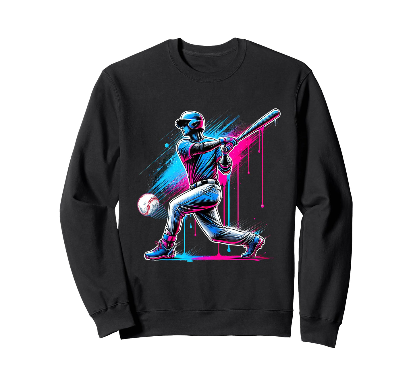 Baseball Home Plate Ice Cream Drip Sprinkles Drip T-Shirt