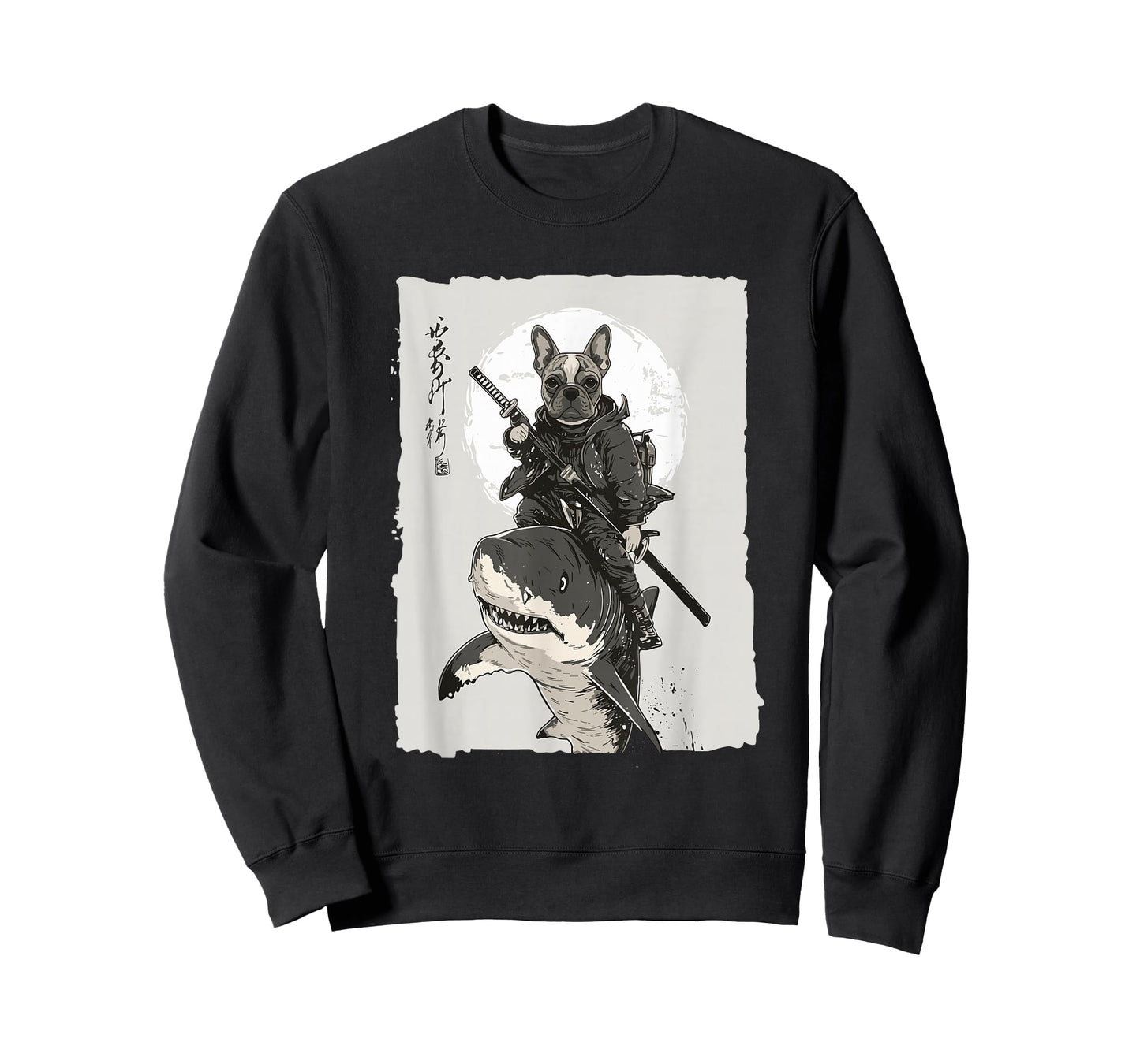 Samurai French Bulldog Dog Lover Vintage Mens Graphic T-Shirt