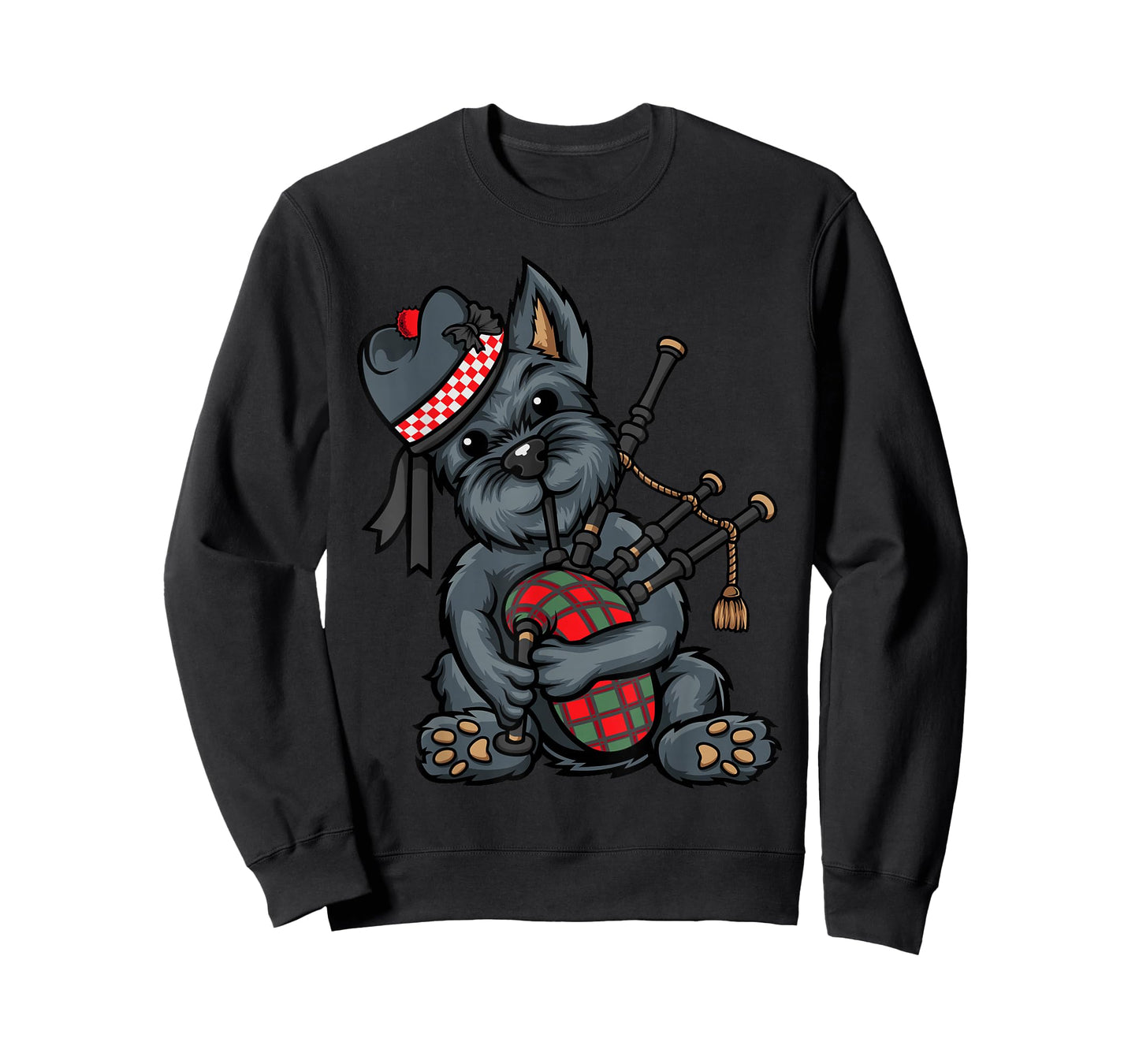 Funny Tartan Day Scottish Terrier Bagpipe T-Shirt