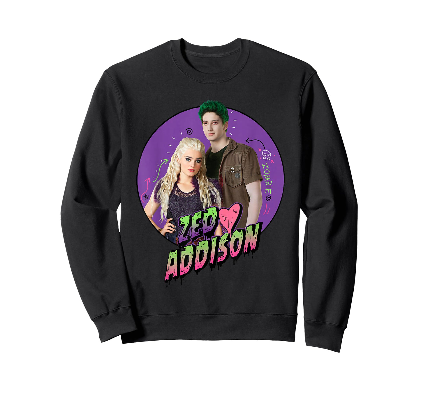 Disney Channel Zombies 2 Zed and Addison Love T-Shirt