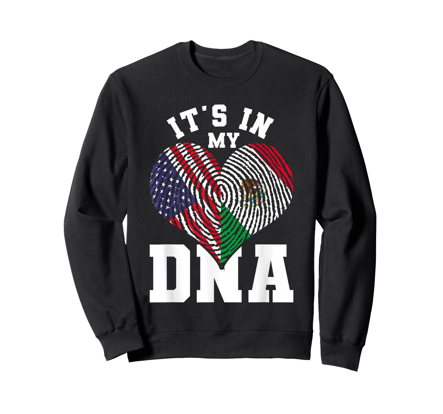 Its In My DNA US Flag Mexican Flag Mexico T-Shirt