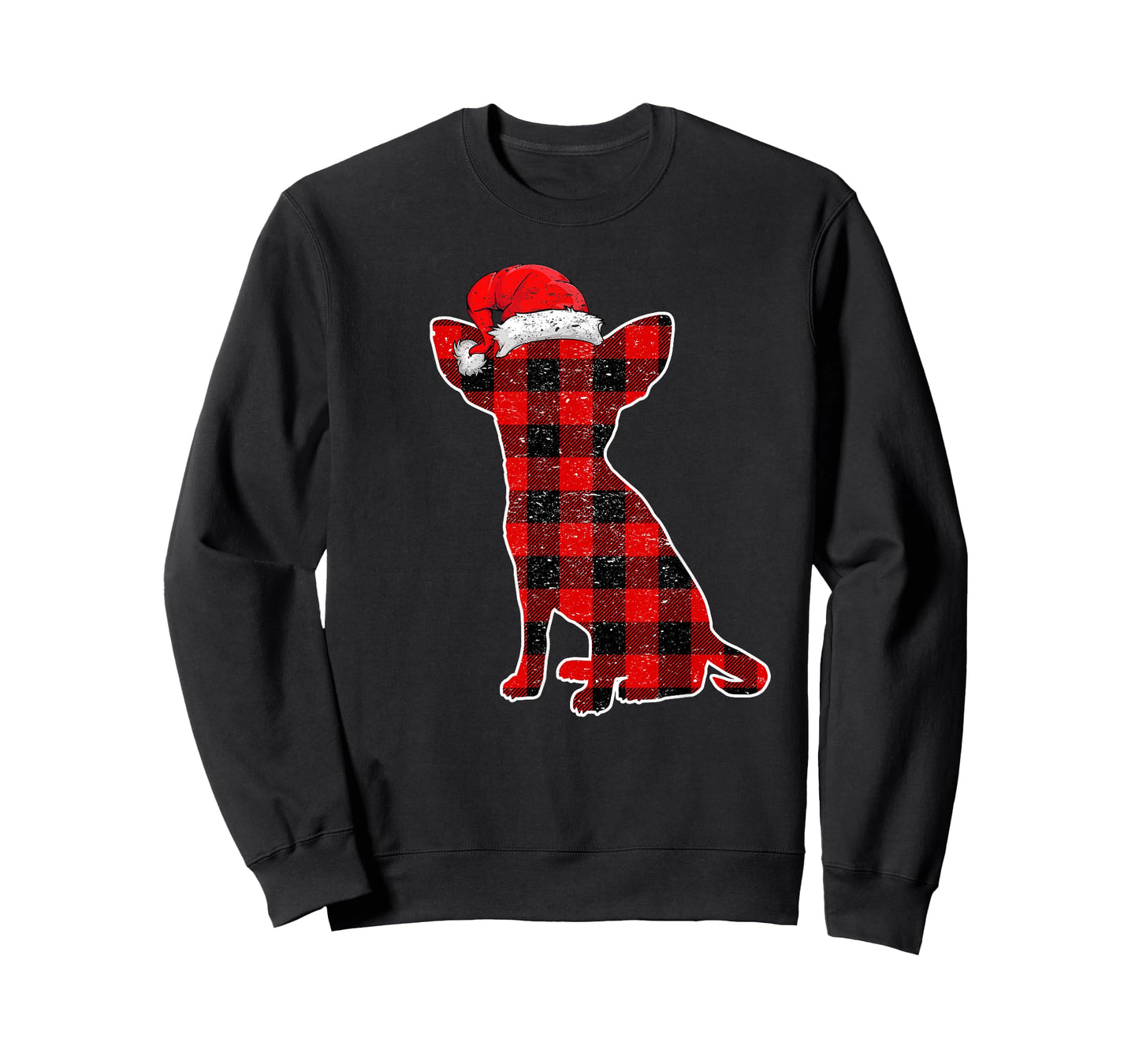 Christmas Plaid Dog Shirt, Christmas Chihuahua Pajama Men Women Kids T-Shirt