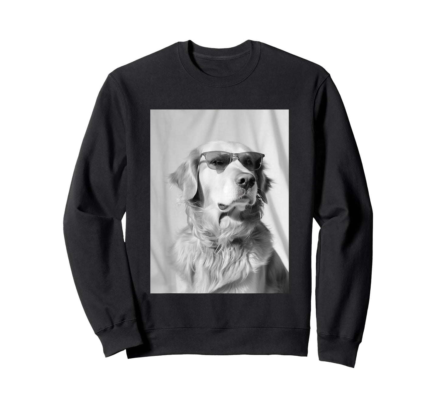 Golden Retriever with Sunglasses Cool Dog Lover Photo Booth T-Shirt