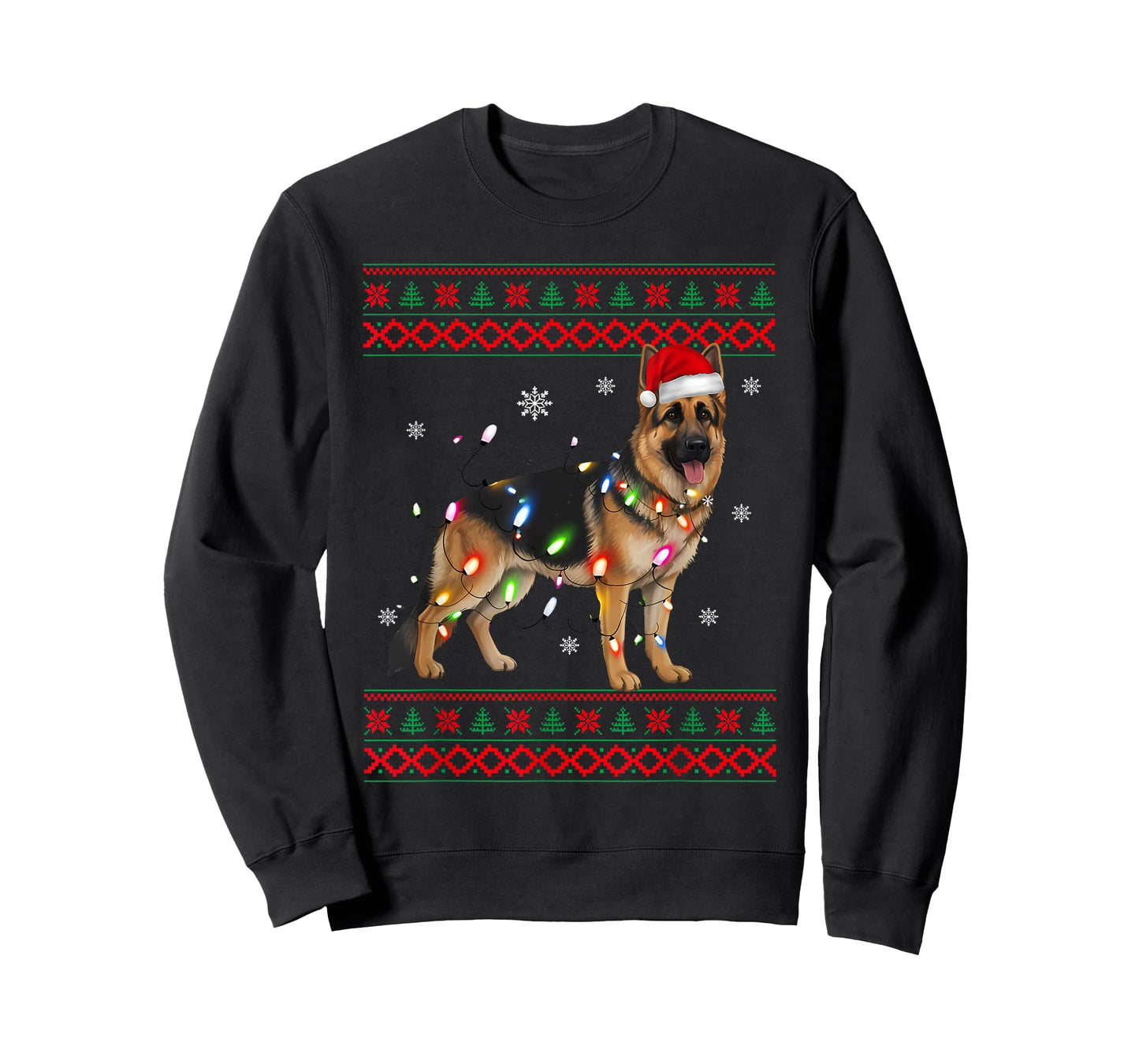 German Shepherd Christmas Sweater German Shepherd Ugly Xmas T-Shirt