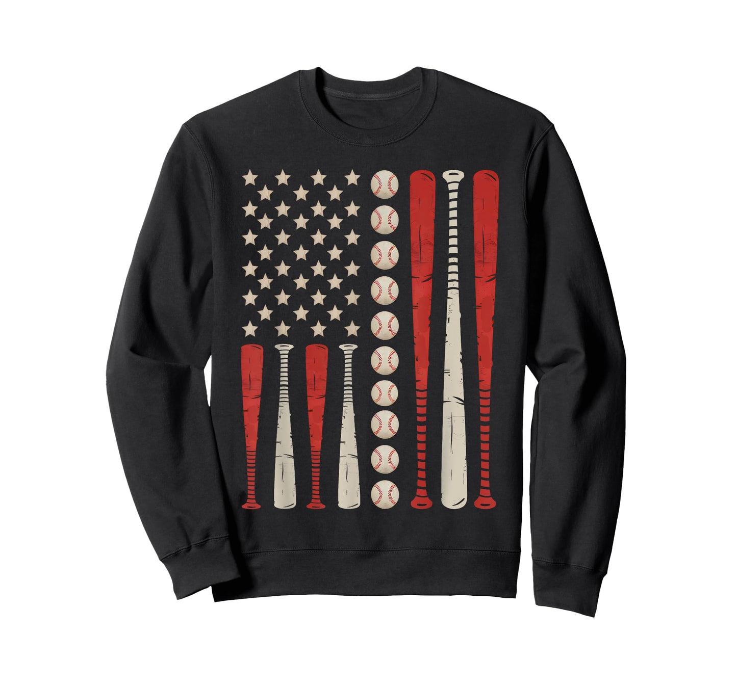 Patriotic Baseball 4th Of July Men USA American Flag Men Boy T-Shirt