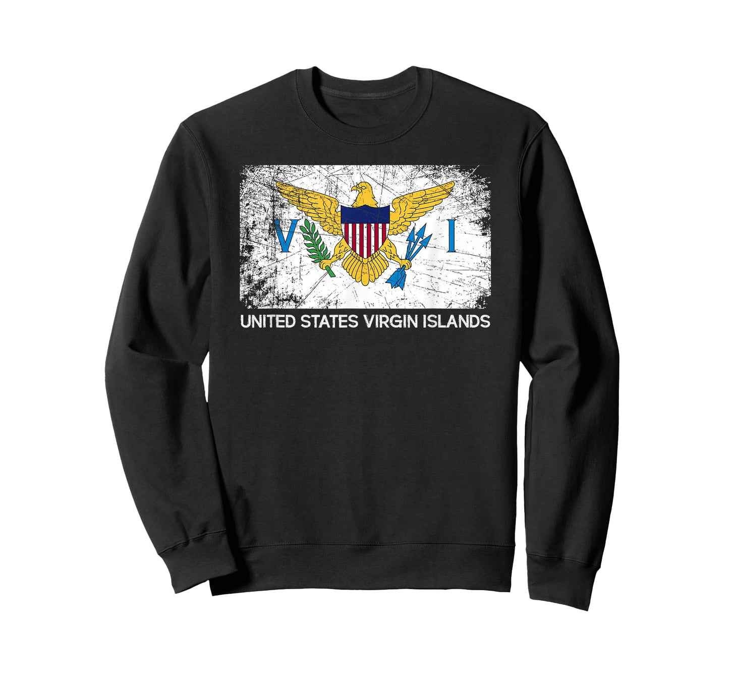 USVI Flag T-Shirt | Vintage Made In U.S. Virgin Islands Gift T-Shirt
