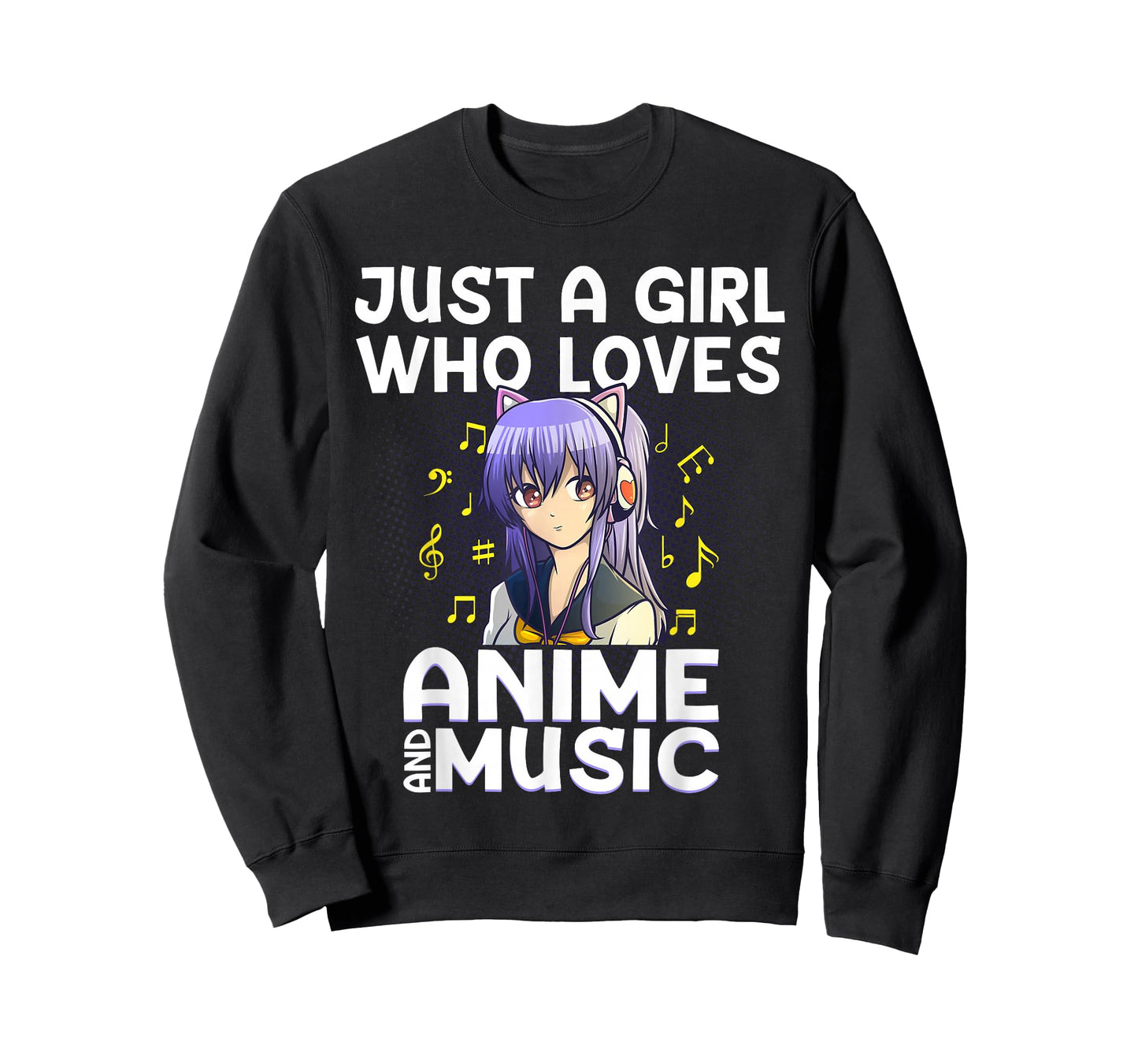 Anime Art for Women Teen Girls Anime Merch Music Anime Lover T-Shirt Small