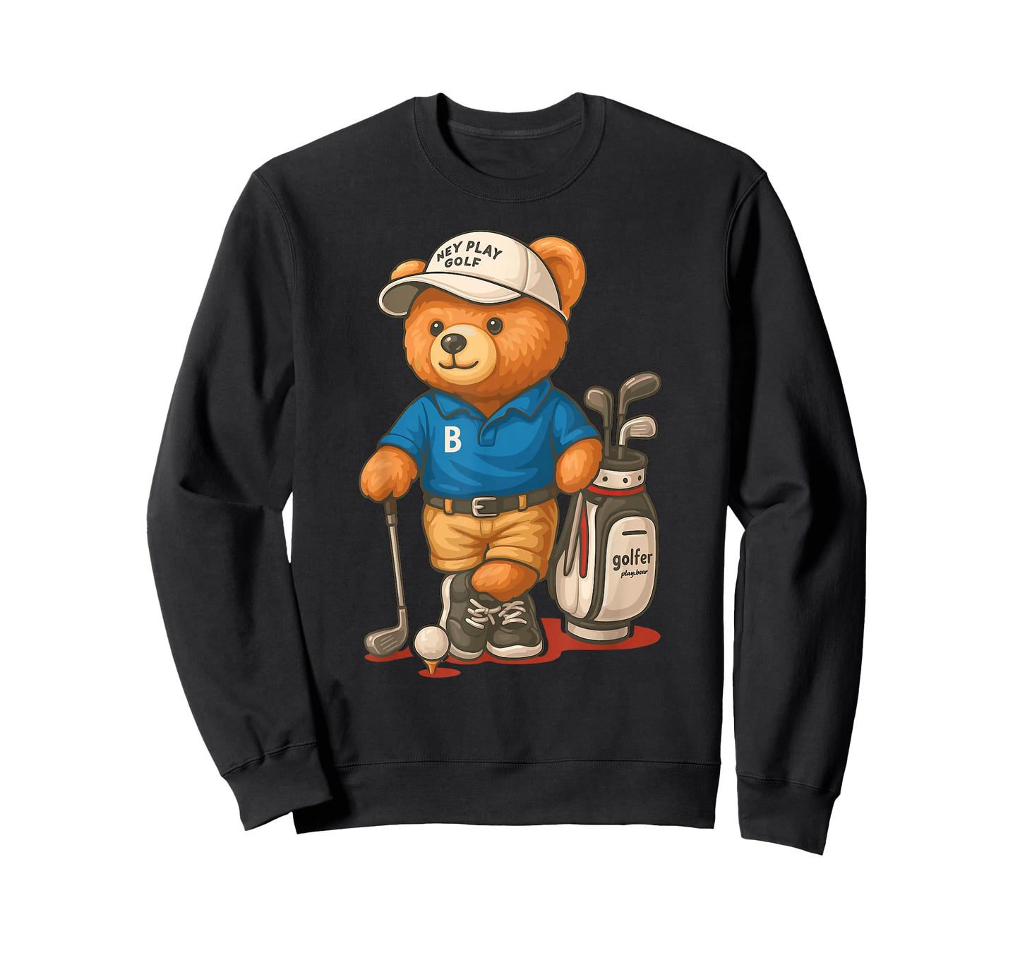 Funny Golf Accessories Golf Theme Teddy Bear Golf T-Shirt