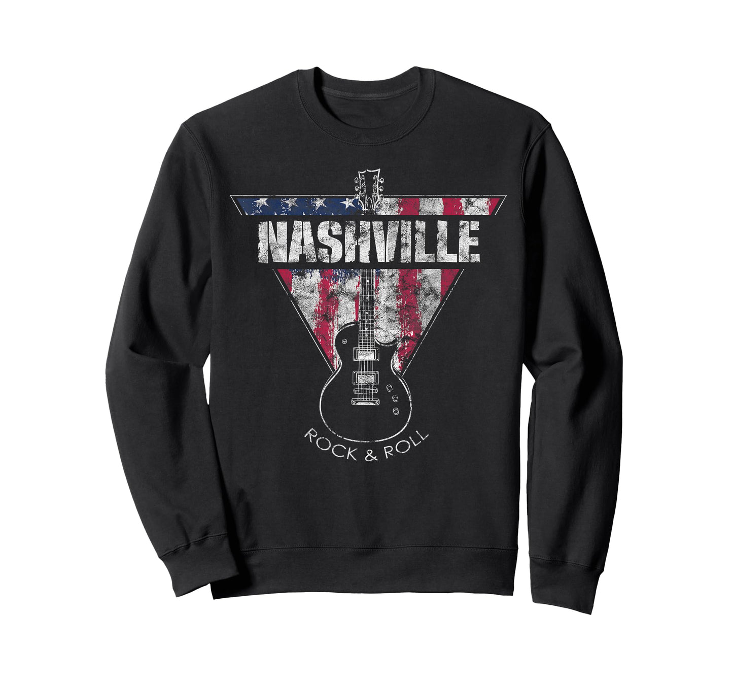 Nashville Souvenir Vintage American Flag Guitar Player T-Shirt