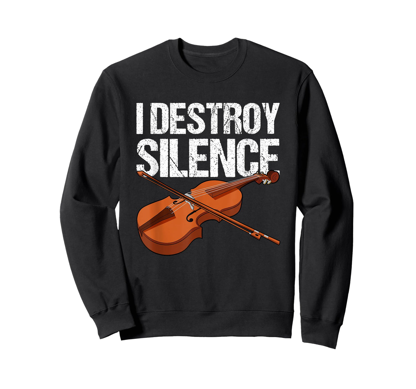 I destroy silence fiddle violin viola orchestra string T-Shirt