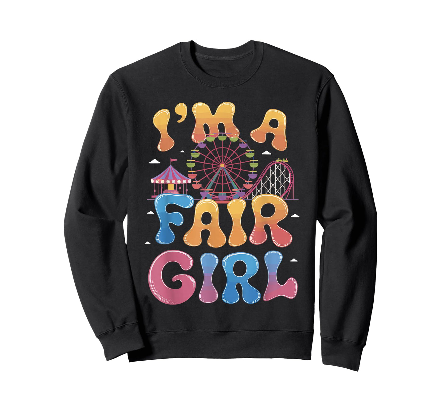 I'm A Fair Girl Carousel Rides Country Fair Carnival Fair T-Shirt
