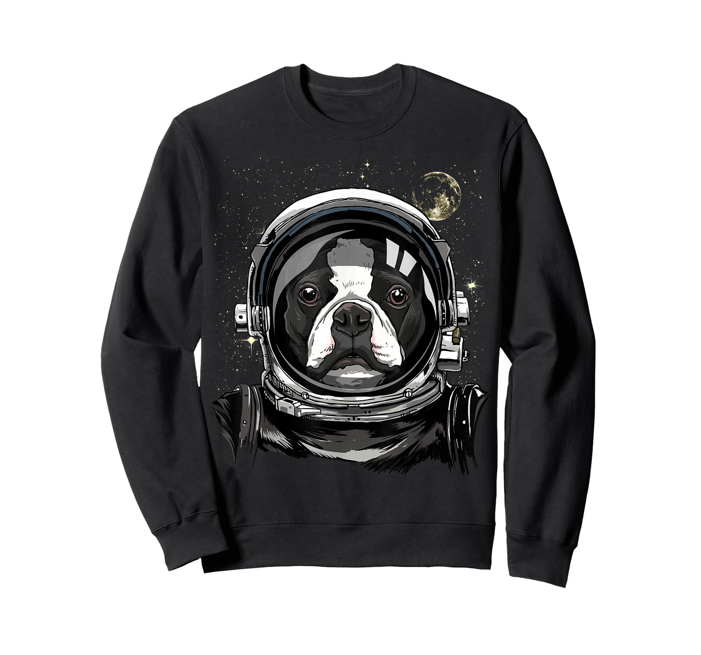 Boston Terrier Astronaut Shirt Spaceman Dog Space Lover T-Shirt