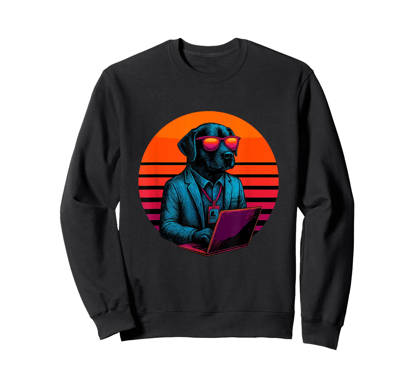 Retro Dog with Shield Cyber Security Specialist T-Shirt