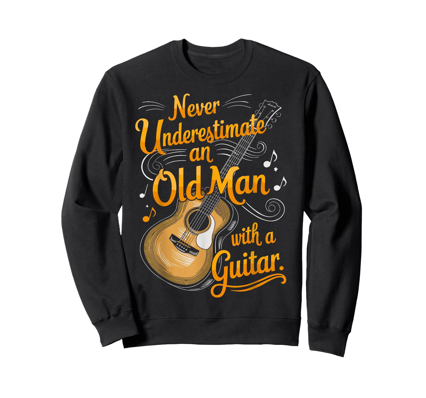 Never Underestimate An Old Man With A Guitar Player T-Shirt